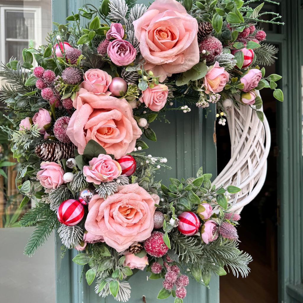 Christmas Wreath | Frosted Rose