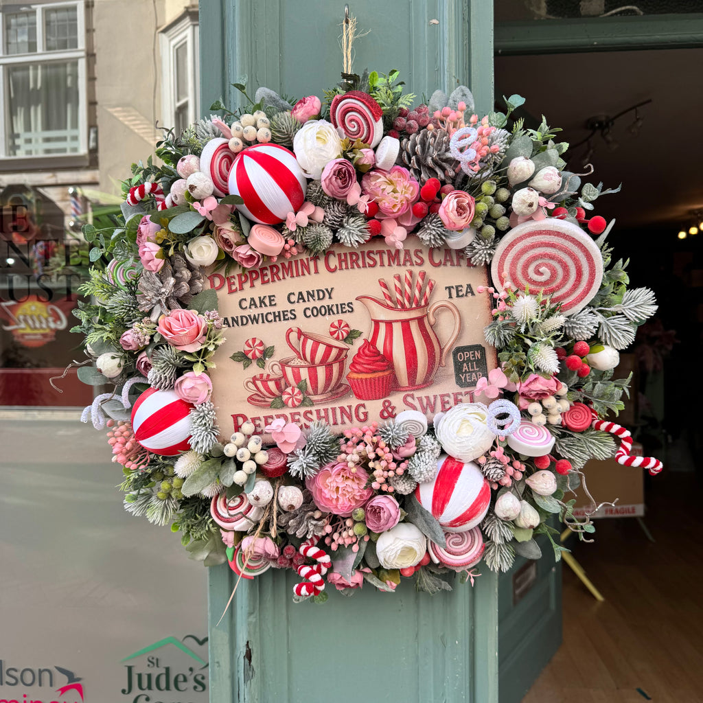 Christmas Wreath | Candy Cane Cafe