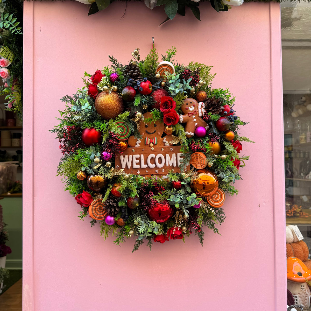 Christmas Wreath | Gingerbread Welcome