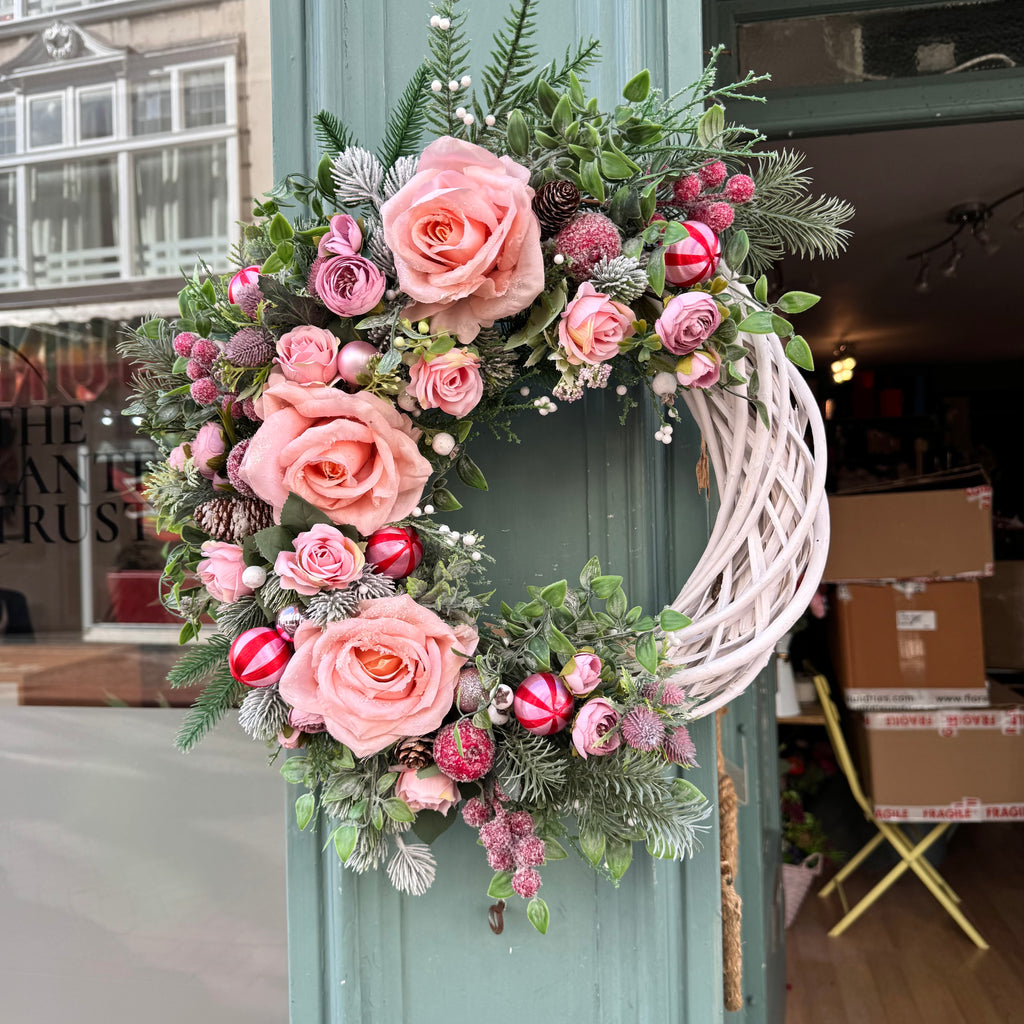 Christmas Wreath | Frosted Rose
