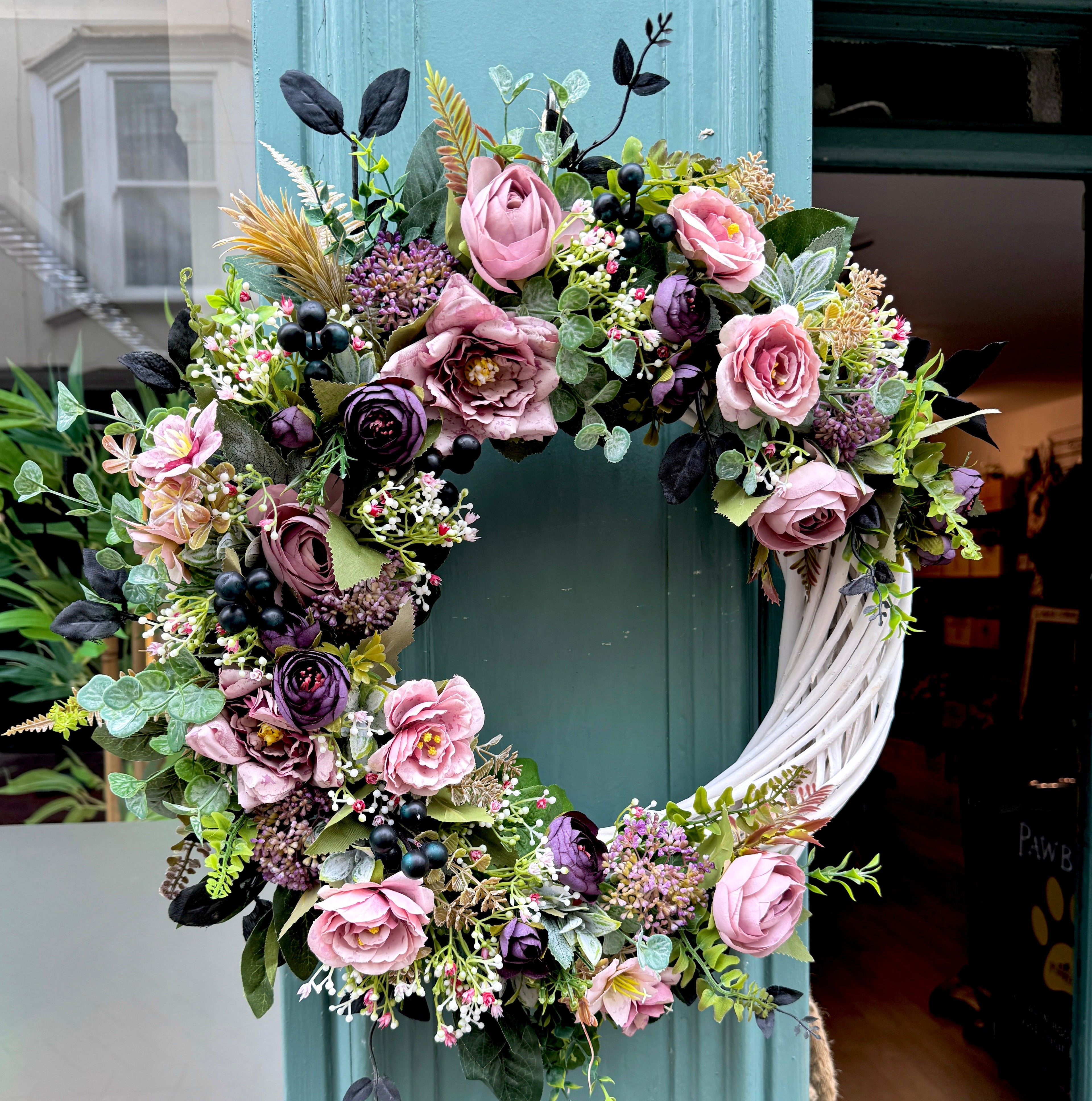 Midnight Moon Summer/Autumn Wreath
