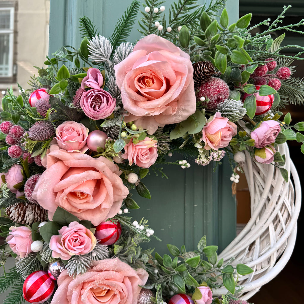 Christmas Wreath | Frosted Rose