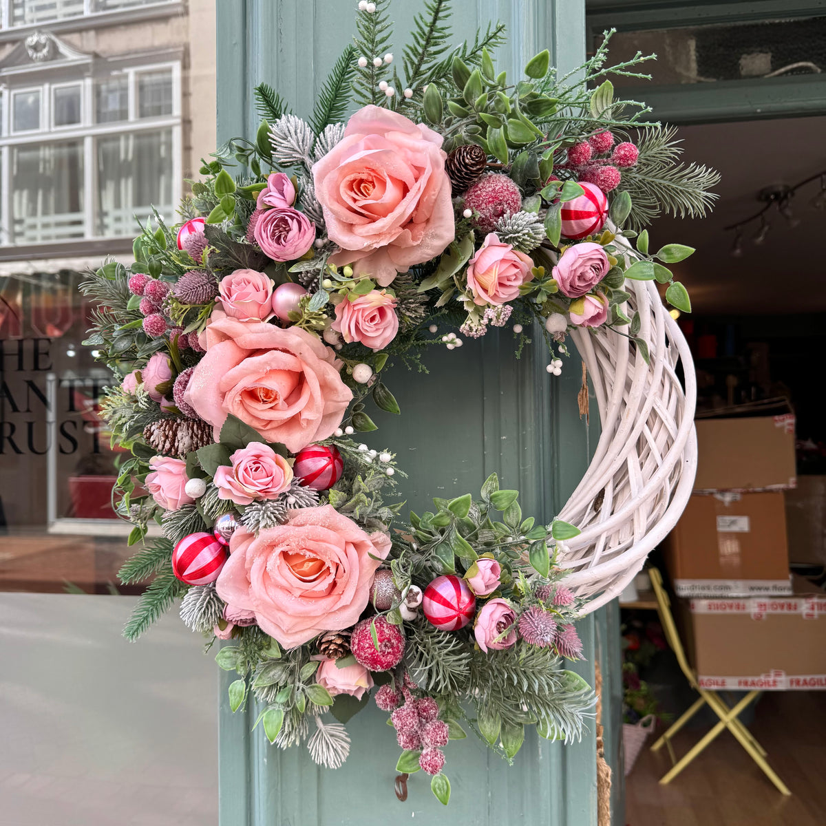 Christmas Wreath | Frosted Rose