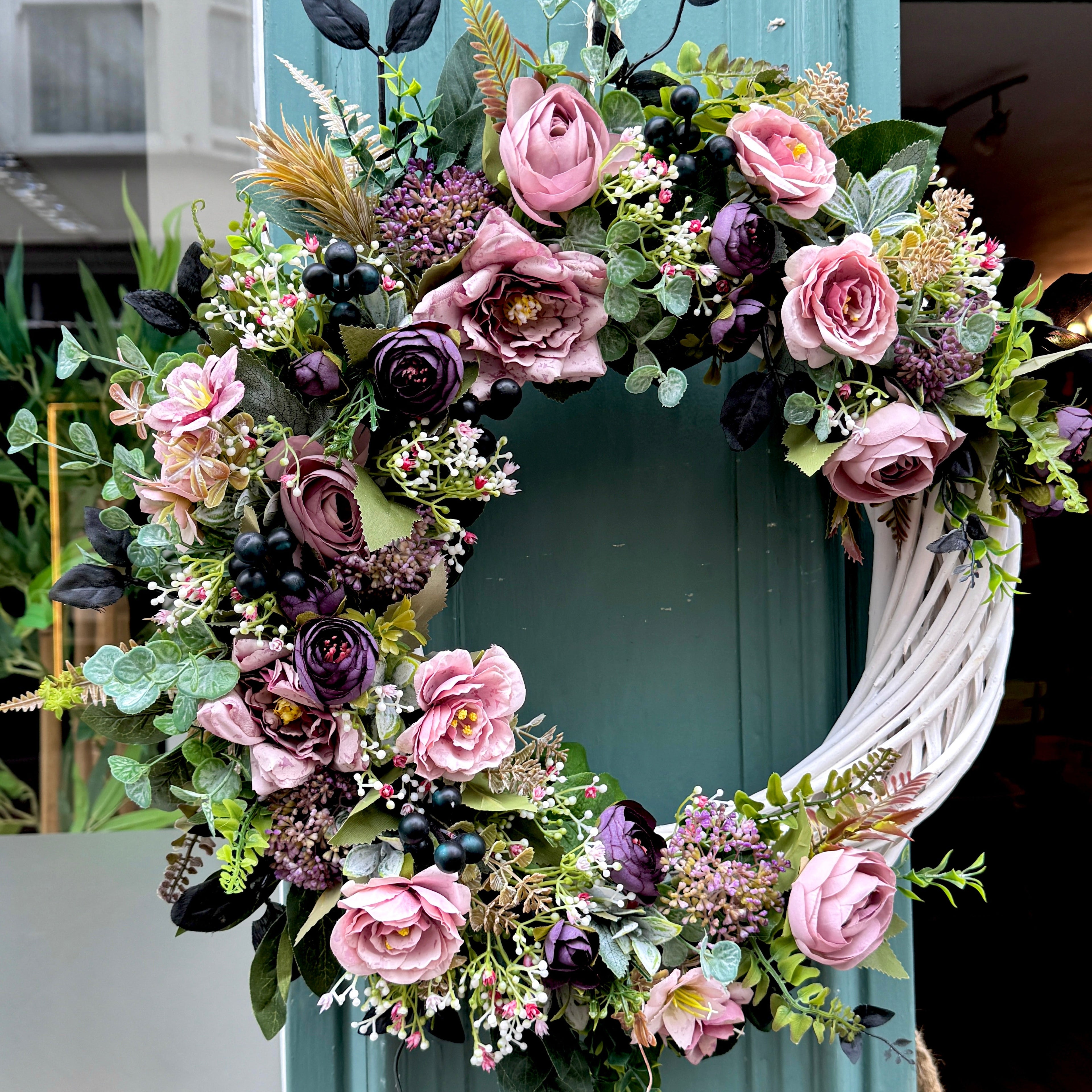 Midnight Moon Summer/Autumn Wreath