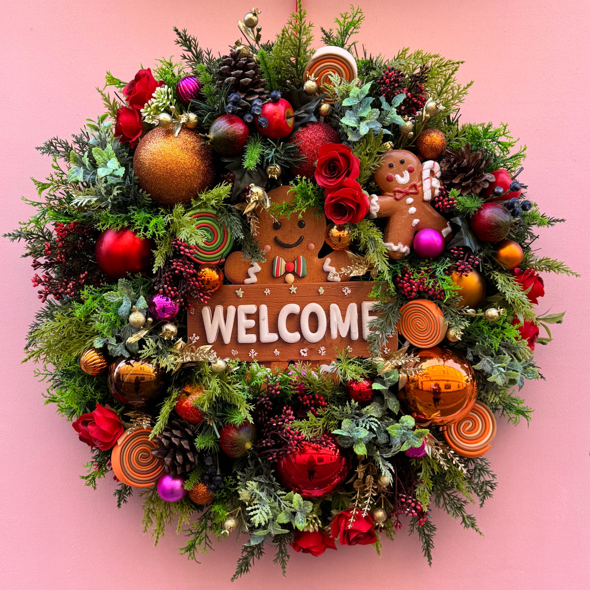 Christmas Wreath | Gingerbread Welcome