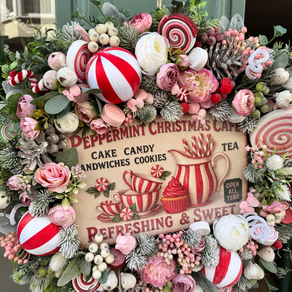 Christmas Wreath | Candy Cane Cafe