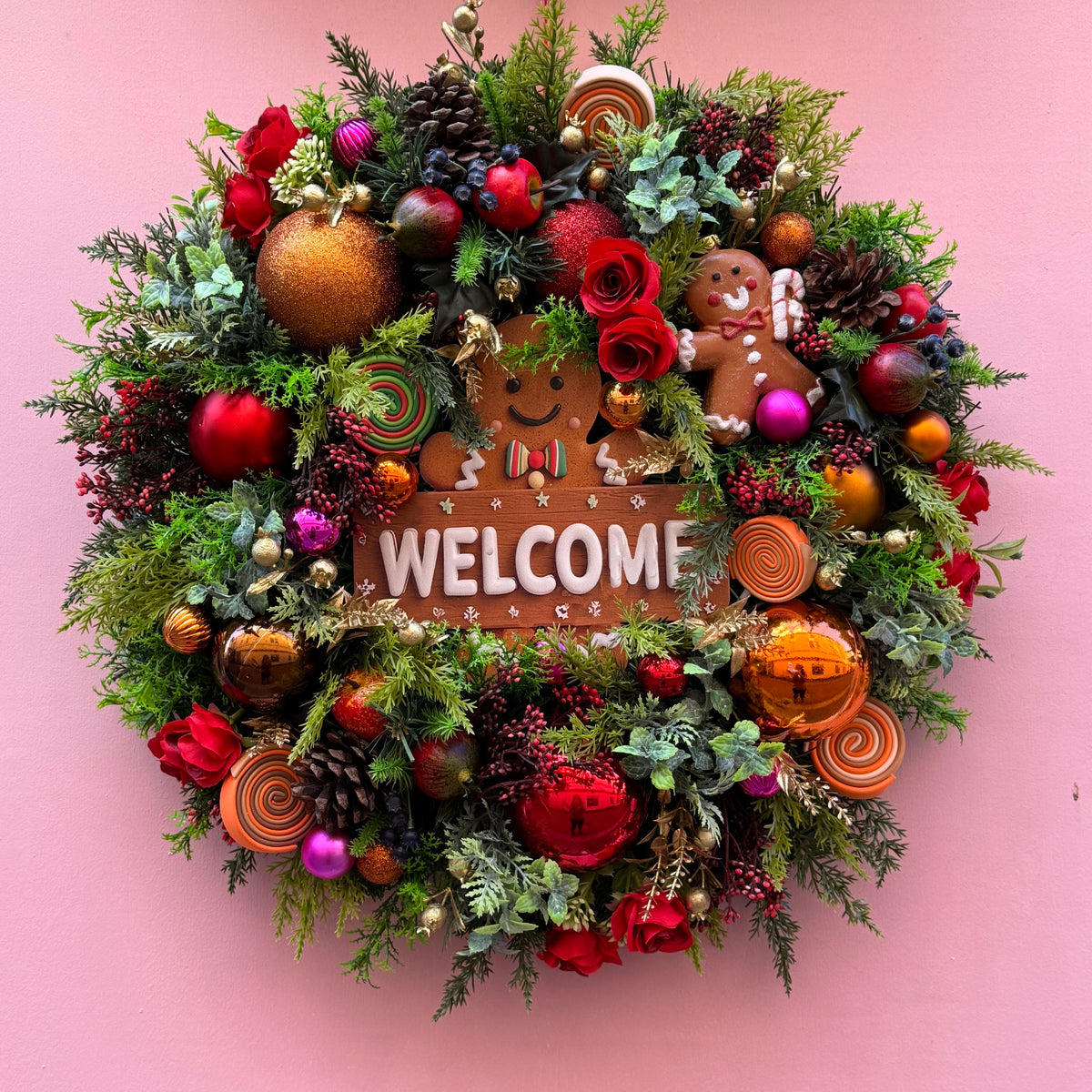 Christmas Wreath | Gingerbread Welcome