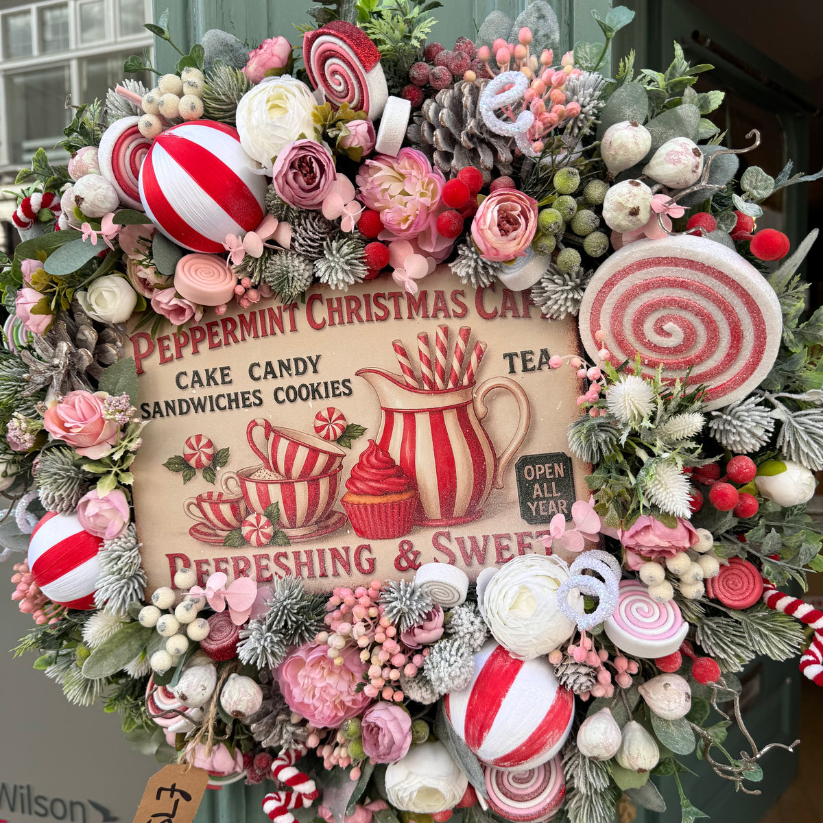 Christmas Wreath | Candy Cane Cafe