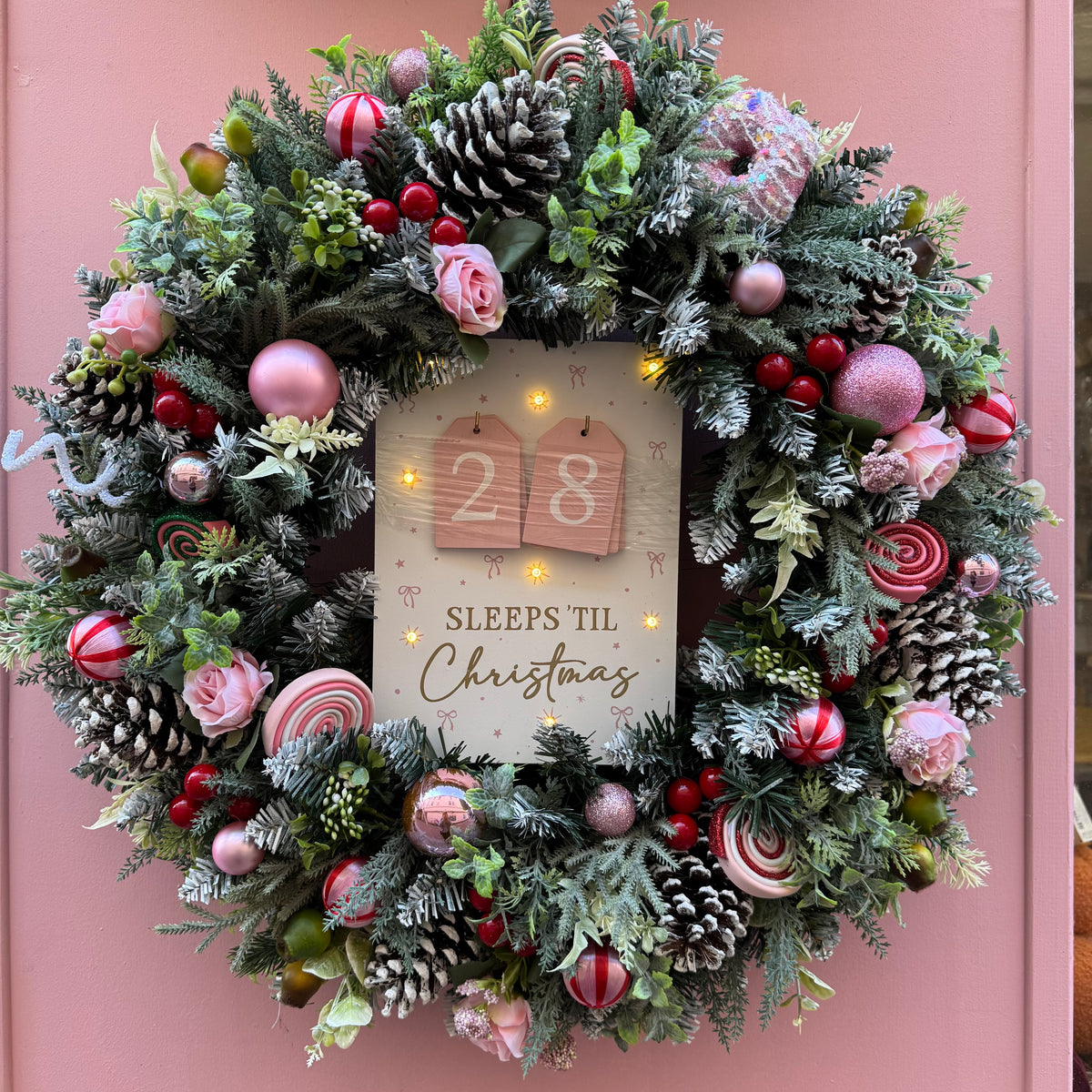 Large Christmas Wreath | Countdown to Xmas